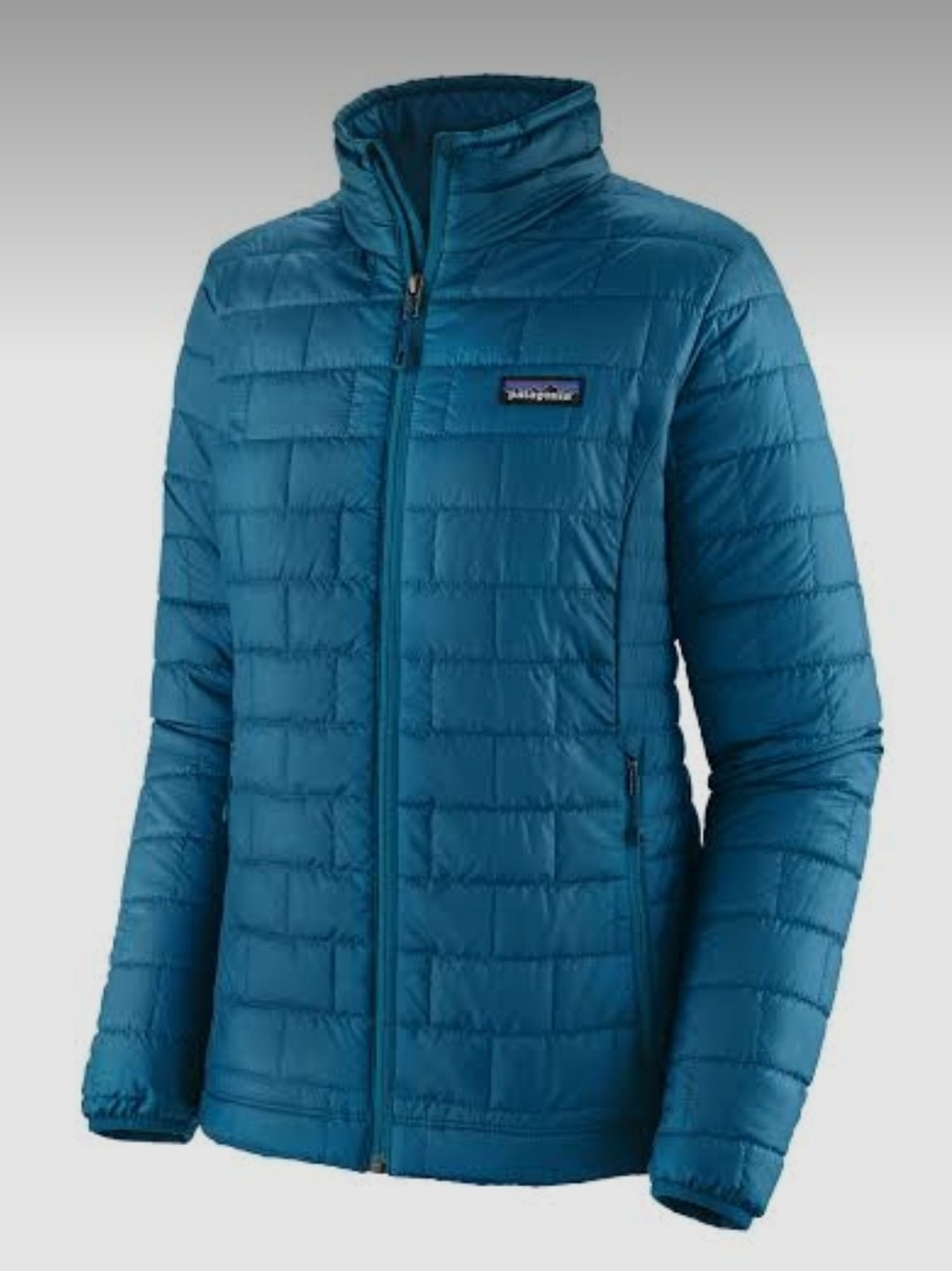 Patagonia Teal Blue Quilted Lightweight Puffer Jacket - Women's